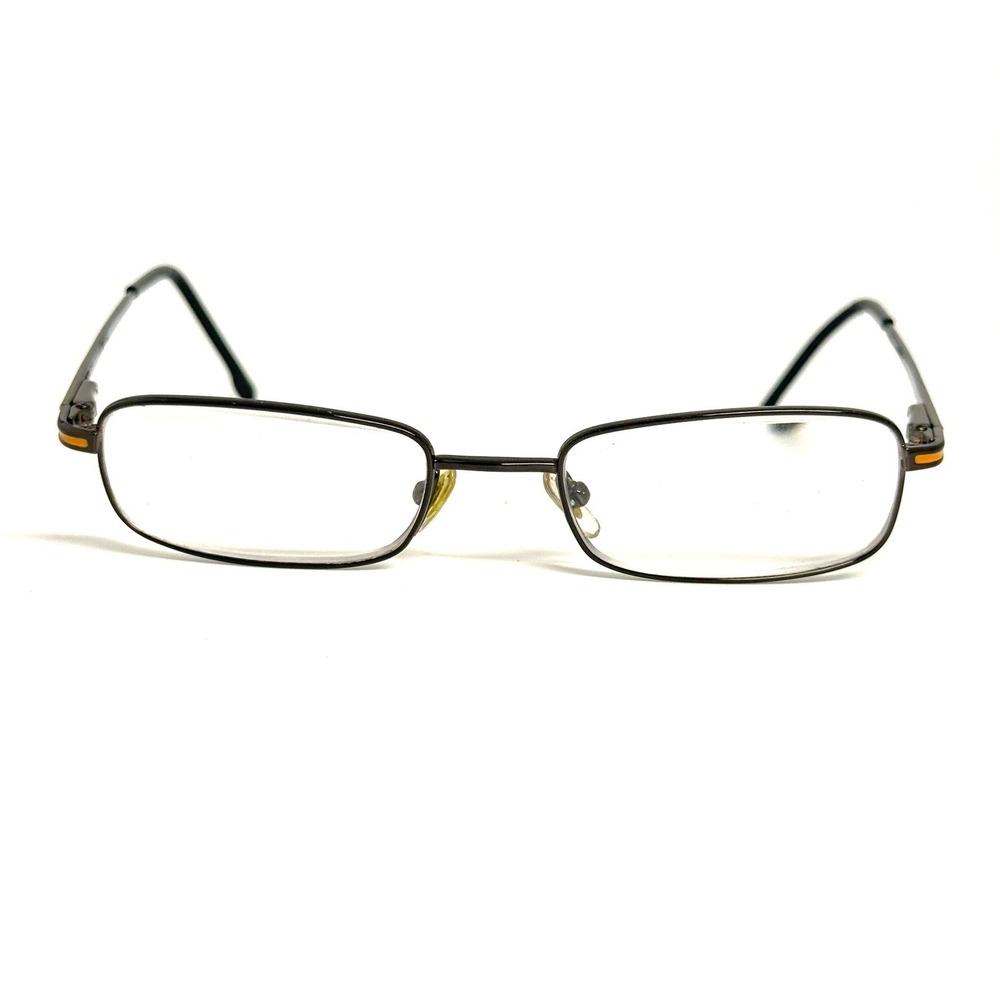 Ray-Ban RB1008T 3015 Titanium Eyeglasses Black Orange Rectangle Frames 46-17-125